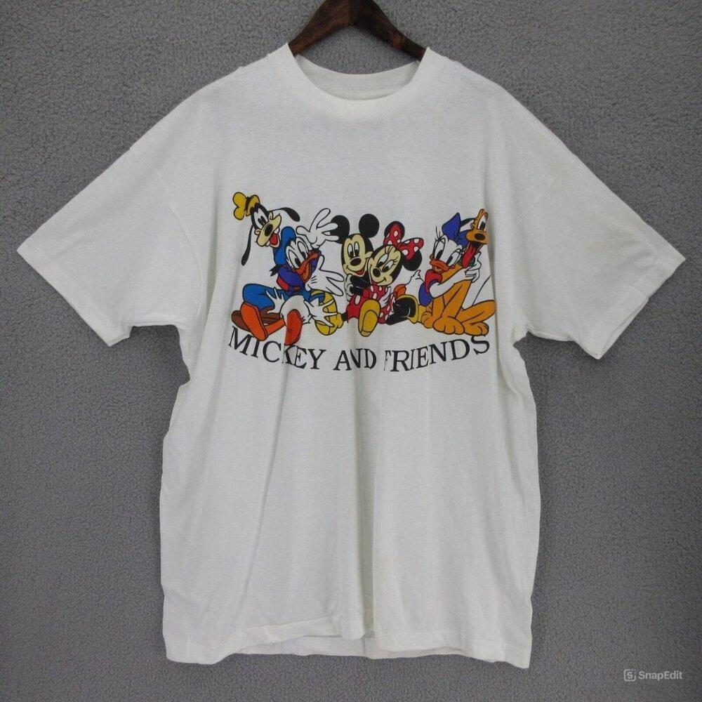 Mickey Mouse And Friends Pocket White Shirt Retro Tee